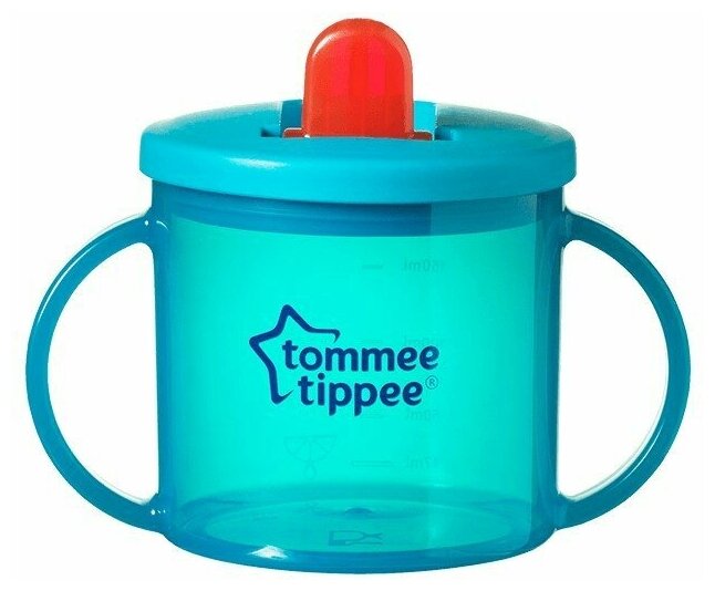 Поильник-непроливайка Tommee Tippee First Free Flow, 190 мл blue