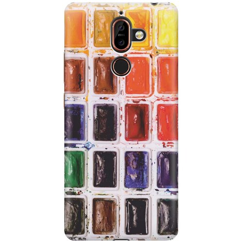 фото Cиликоновый чехол на nokia 7 plus / нокиа 7 плюс с принтом "палитра красок" gosso