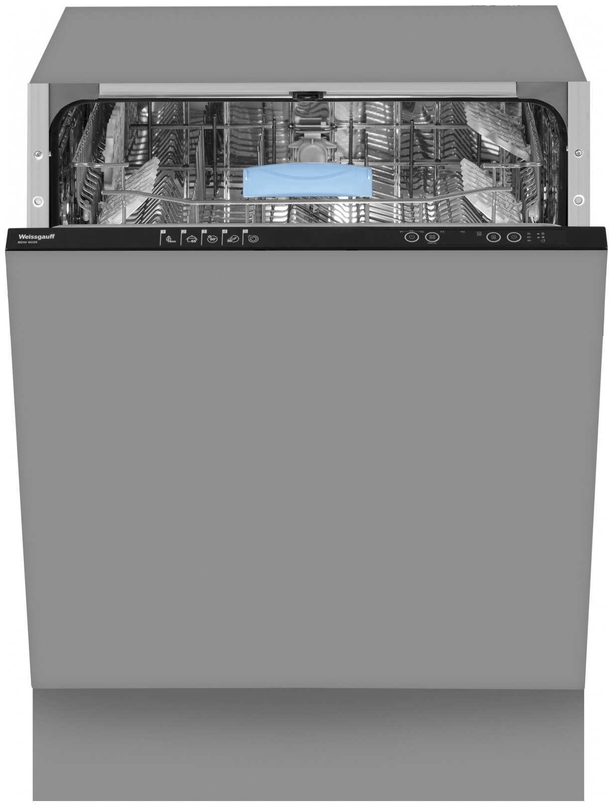 Встраиваемая посудомоечная машина Weissgauff BDW 6025, серебристый - фотография № 2