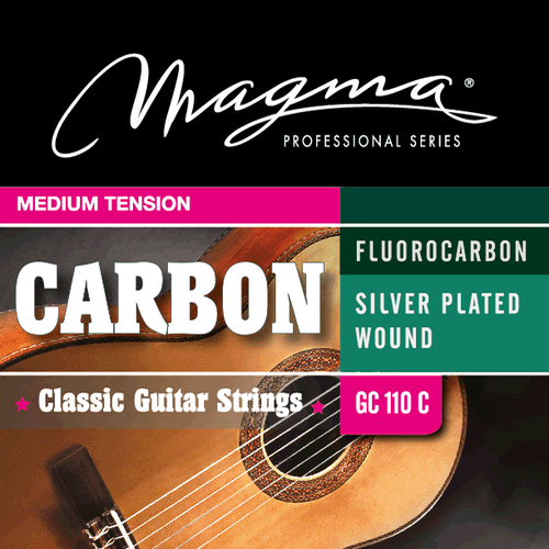 Струны для классической гитары Magma Strings GC110C, Серия: Fluorocarbon Silver Plated Wound, Обмотка: посеребрёная, Натяжение: Medium Tension