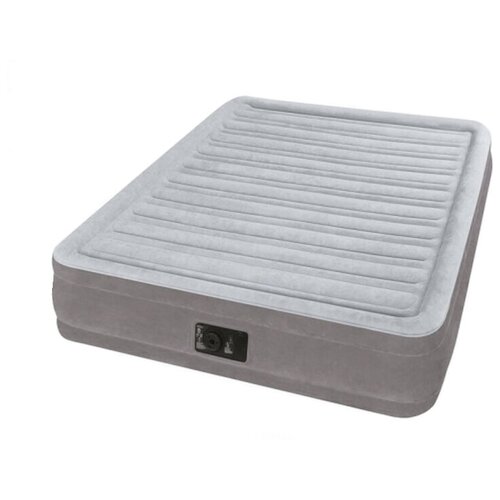 фото Надувная кровать intex comfort-plush (67768) светло-темно-серый