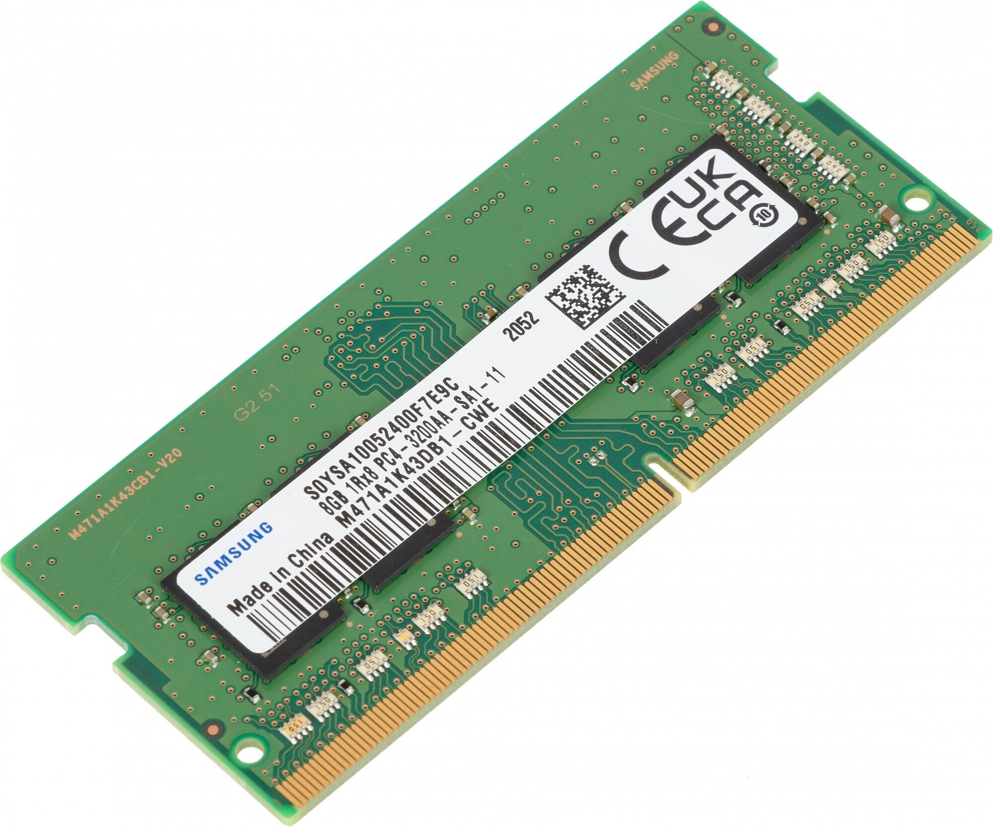 Оперативная память 8Gb DDR4 3200MHz Samsung SO-DIMM OEM