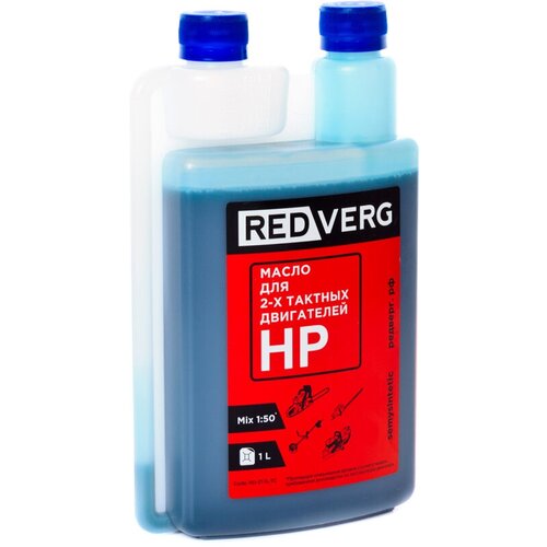 Масло для двухтактных двигателей RedVerg, RD-2T-1L-M, 860211, с дозатором