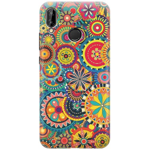 фото Re:paчехол - накладка artcolor для huawei p20 lite с принтом "яркий узор"