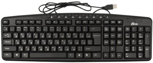 Клавиатура Ritmix RKB-141 мультимедиа, чёрная