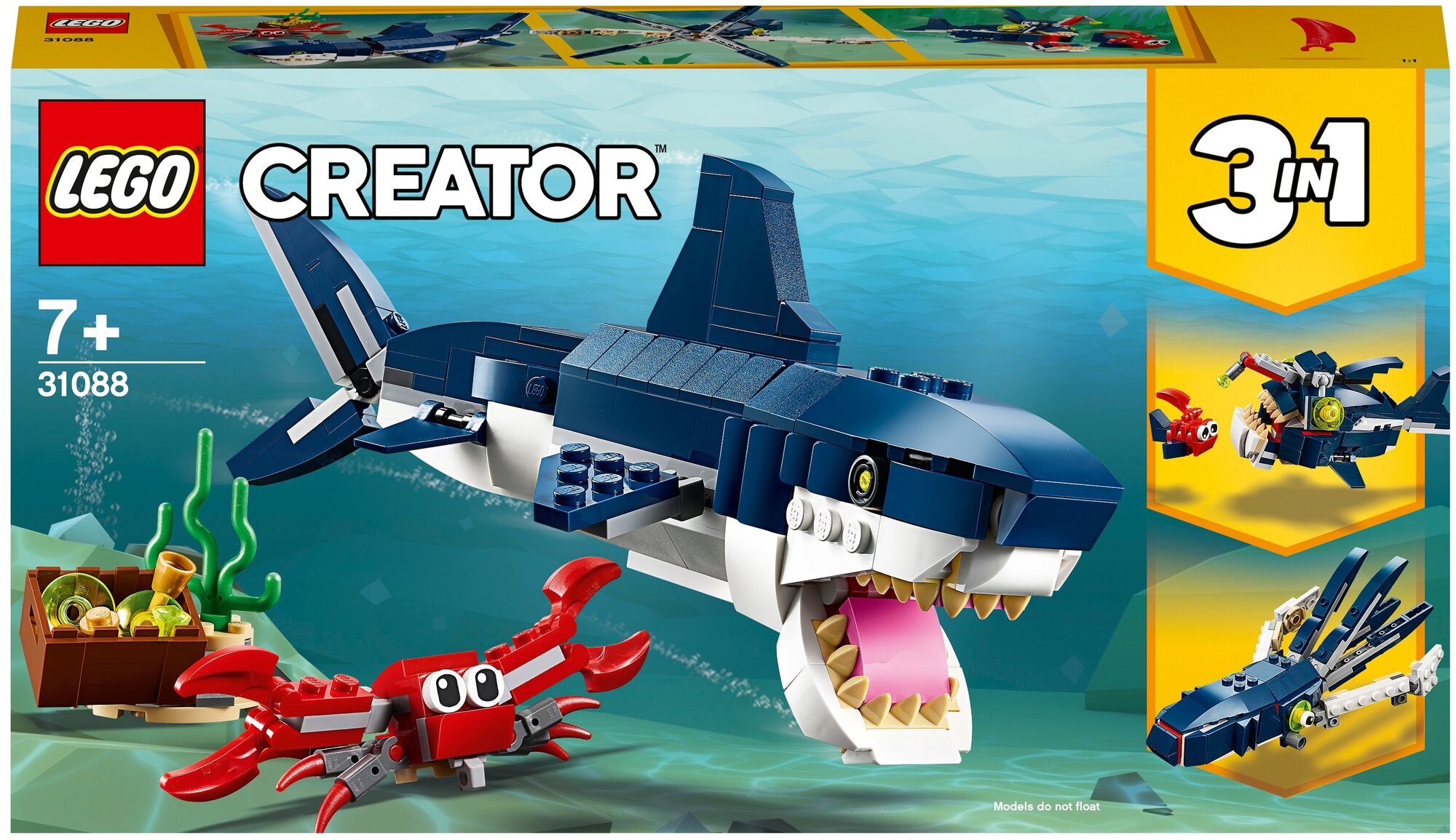 Конструктор LEGO Creator 31088 Обитатели морских глубин