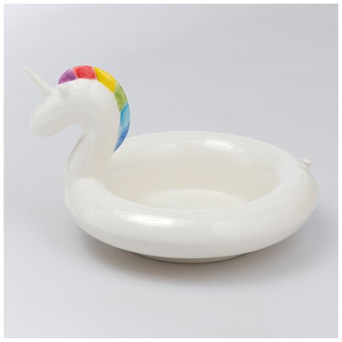 фото Миска сервировочная керамическая floatie unicorn doiy