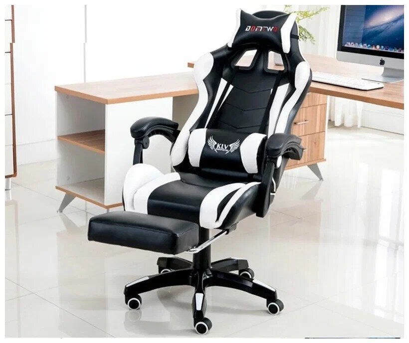 Компьютерное игровое кресло Braunsport X-10 с массажем с подножкой