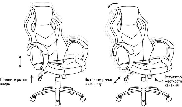 Компьютерное кресло Helmi HL-S07 Boost игровое, обивка: искусственная кожа/текстиль, цвет: черный/оранжевый - фотография № 11