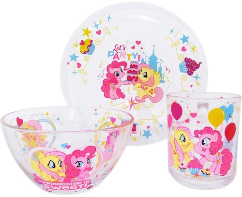 Hasbro Набор Hasbro My Little Pony, 3 предмета: кружка 250 мл, миска d=13 см, тарелка 19,5 см, в подарочной упаковке