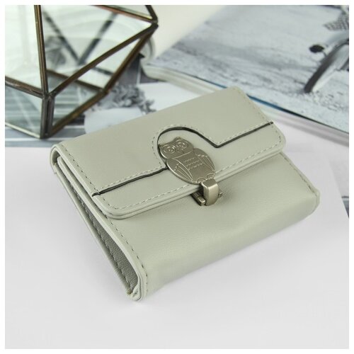 фото Кошелек жен 12-01-07 совунья, 12*2*10, 4отд, д/кред, д/монет, серый 3512132 сима-ленд