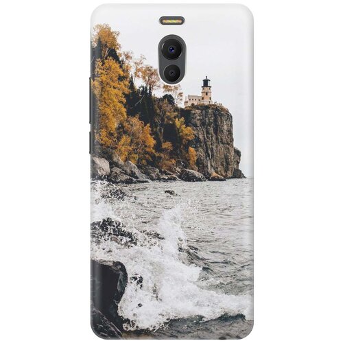 фото Cиликоновый чехол на meizu m6 note / мейзу м6 ноут с принтом "северный маяк" gosso