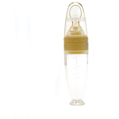 фото Бутылочка для кормления младенцев / бутылочка для новорожденных / бутылочка силиконовая для малышей / бутылочка с ложкой для кормления msn