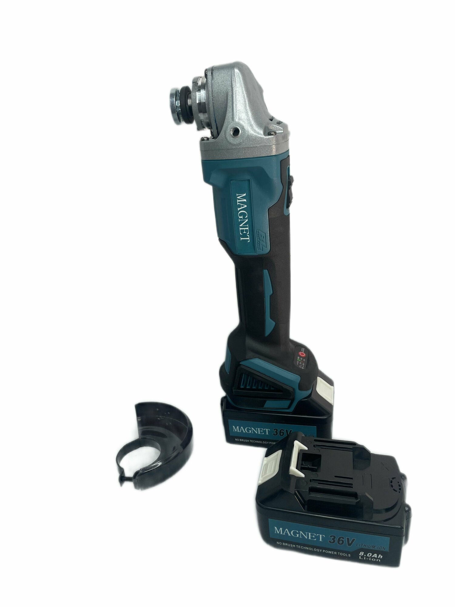 фото УШМ аккумуляторная 125мм 18v MAGNET premium, Аккумуляторная угловая шлифовальная машинка Магнет 125мм, 18 в.