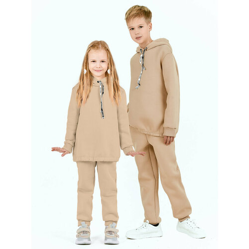 Комплект одежды KETMIN, размер 128, бежевый детский костюм зомбирина 11514 170 см