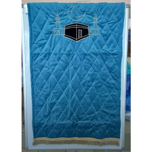 Коврик для намаза мягкий бархатный с Каабой