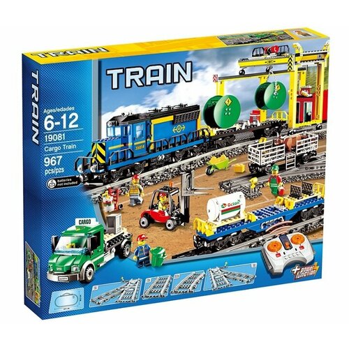 Конструктор Train «Грузовой поезд» с ДУ