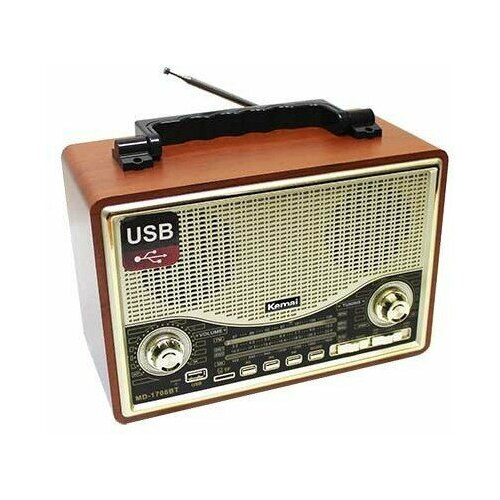 Радиоприемник KMD-1706BT FMAMMP3BLUETOOTH деревянный корпус 329900₽