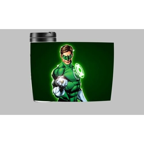 Термокружка Зелёный фонарь, Green Lantern №8