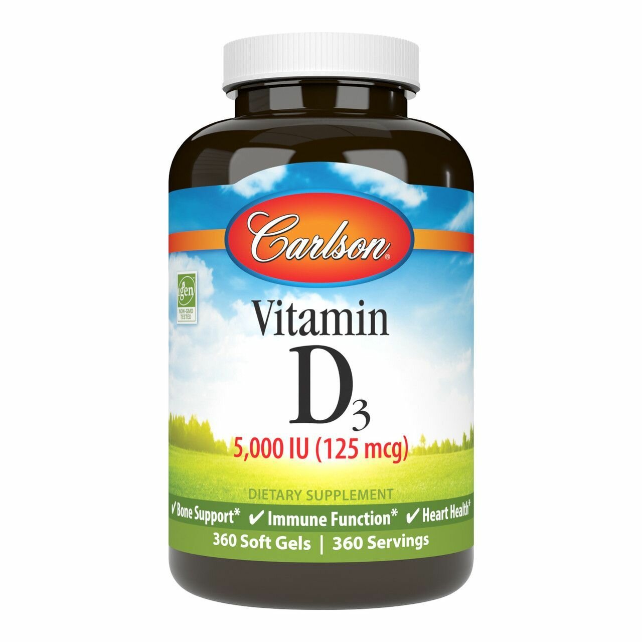 Carlson - Vitamin D3 5000 360 капсул