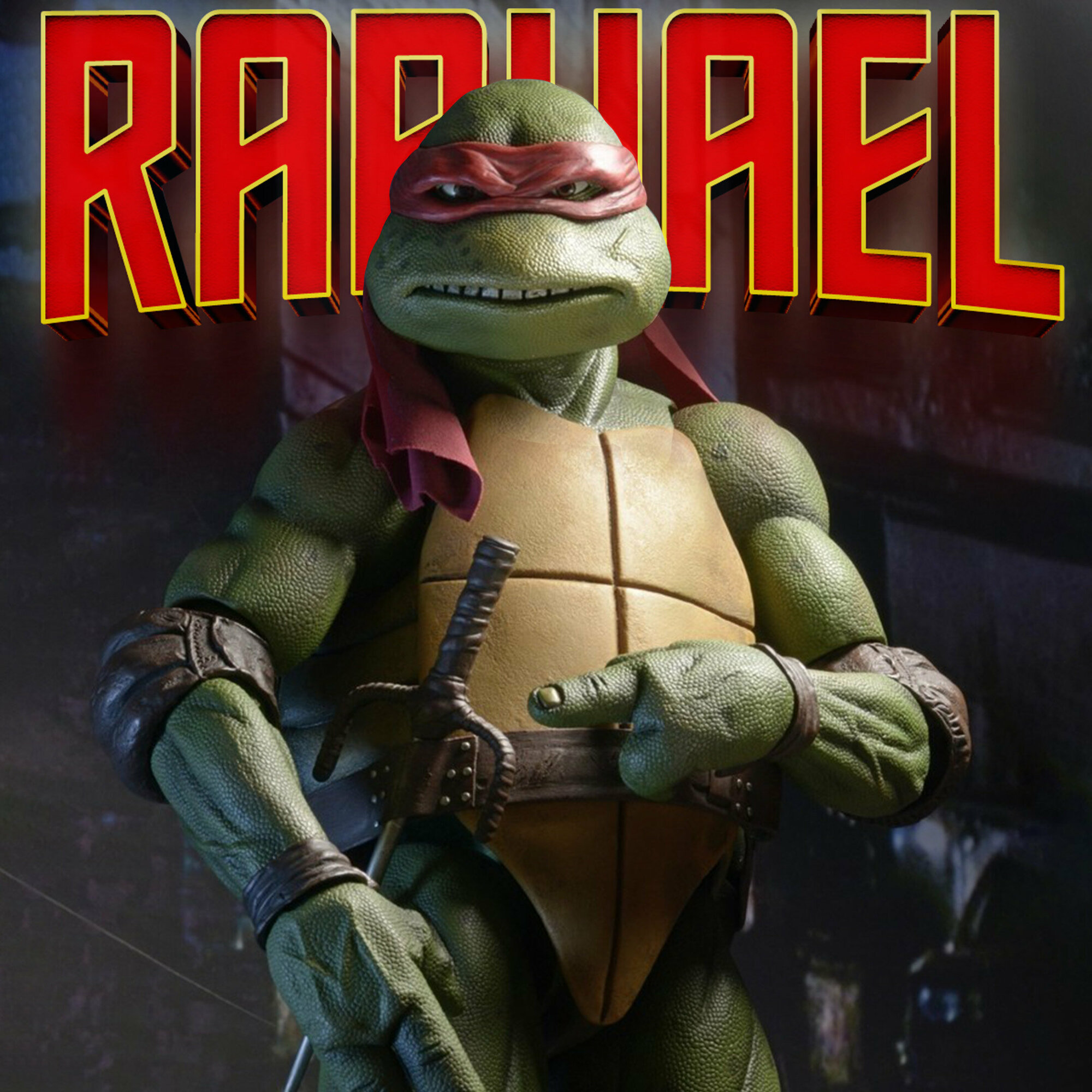 Экшен-фигурка Teenage Mutant Ninja Turtles / Черепашка ниндзя Рафаэль 1990 г 18 см