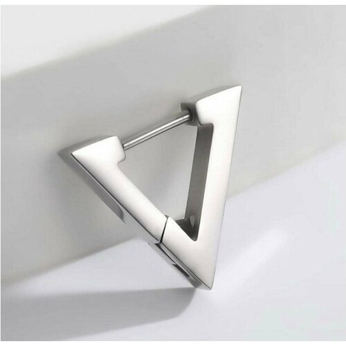 Серьги конго, размер 18 мм, серебристый