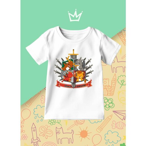 фото Футболка каждому своё, размер 122, белый