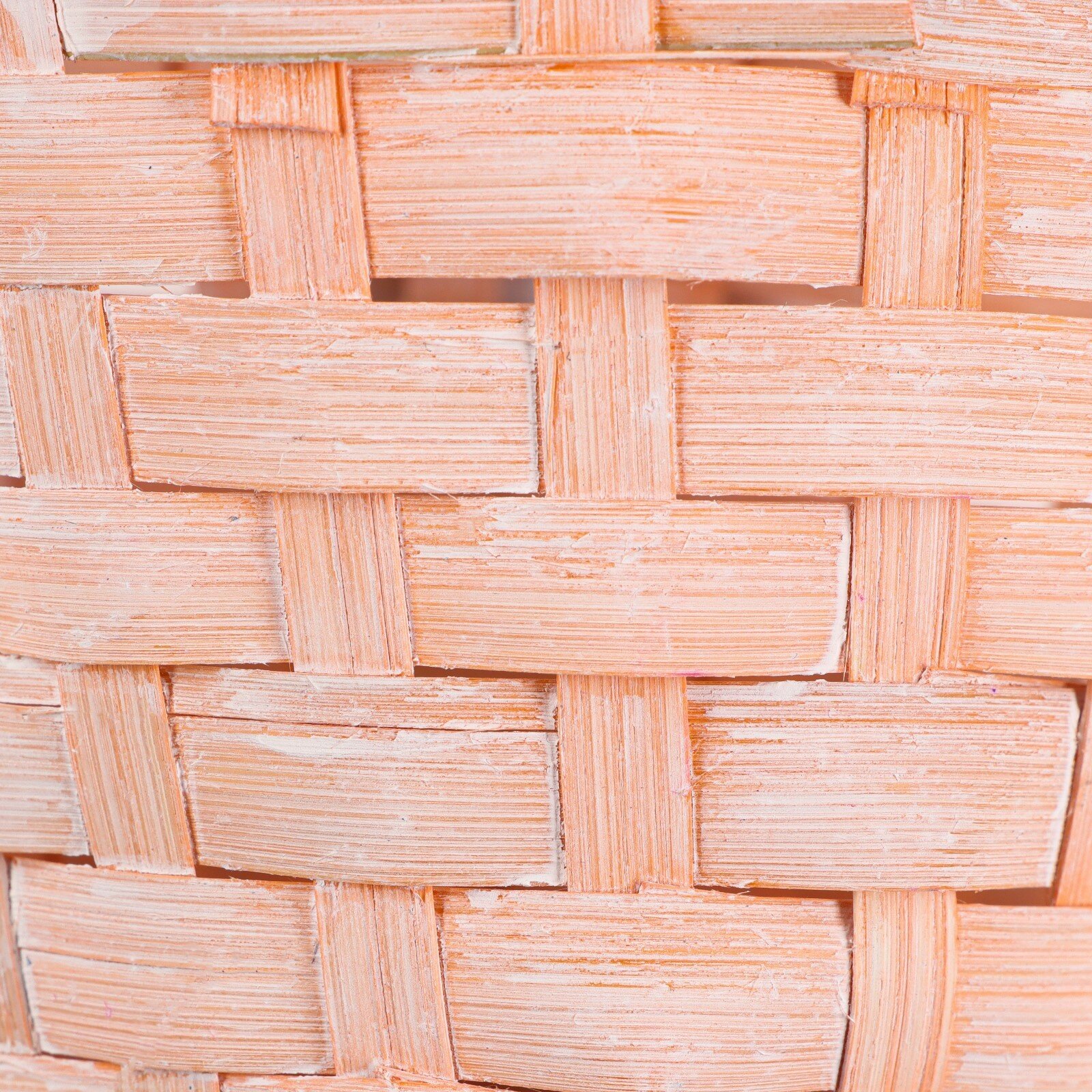 Корзина плетеная 13х9/32 см, персиковый, бамбук - фотография № 4