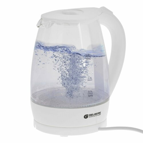 Чайник электрический GL-472 стекло 18 л 2000 Вт белый 392600₽