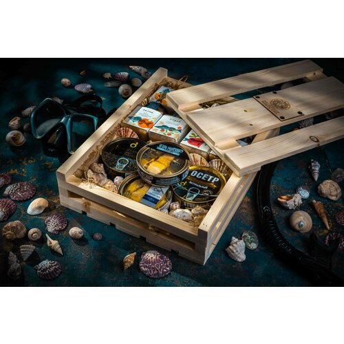 Подарочный набор для мужчин Рыбный сет ассорти — подарок рыбаку. DICHSHOP скумбрия морской котик атлантическая натуральная стерилизованная в томатном соусе 250 г