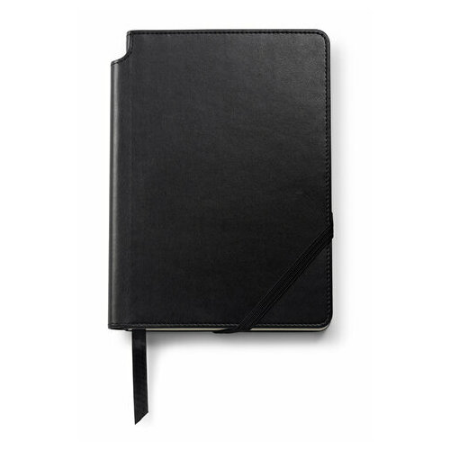 Записная книжка Cross Journal Classic Black, A5, черного цвета, с местом для хранения ручки, 160 страниц в линейку, плотность бумаги 100г/м2. AC281-1M