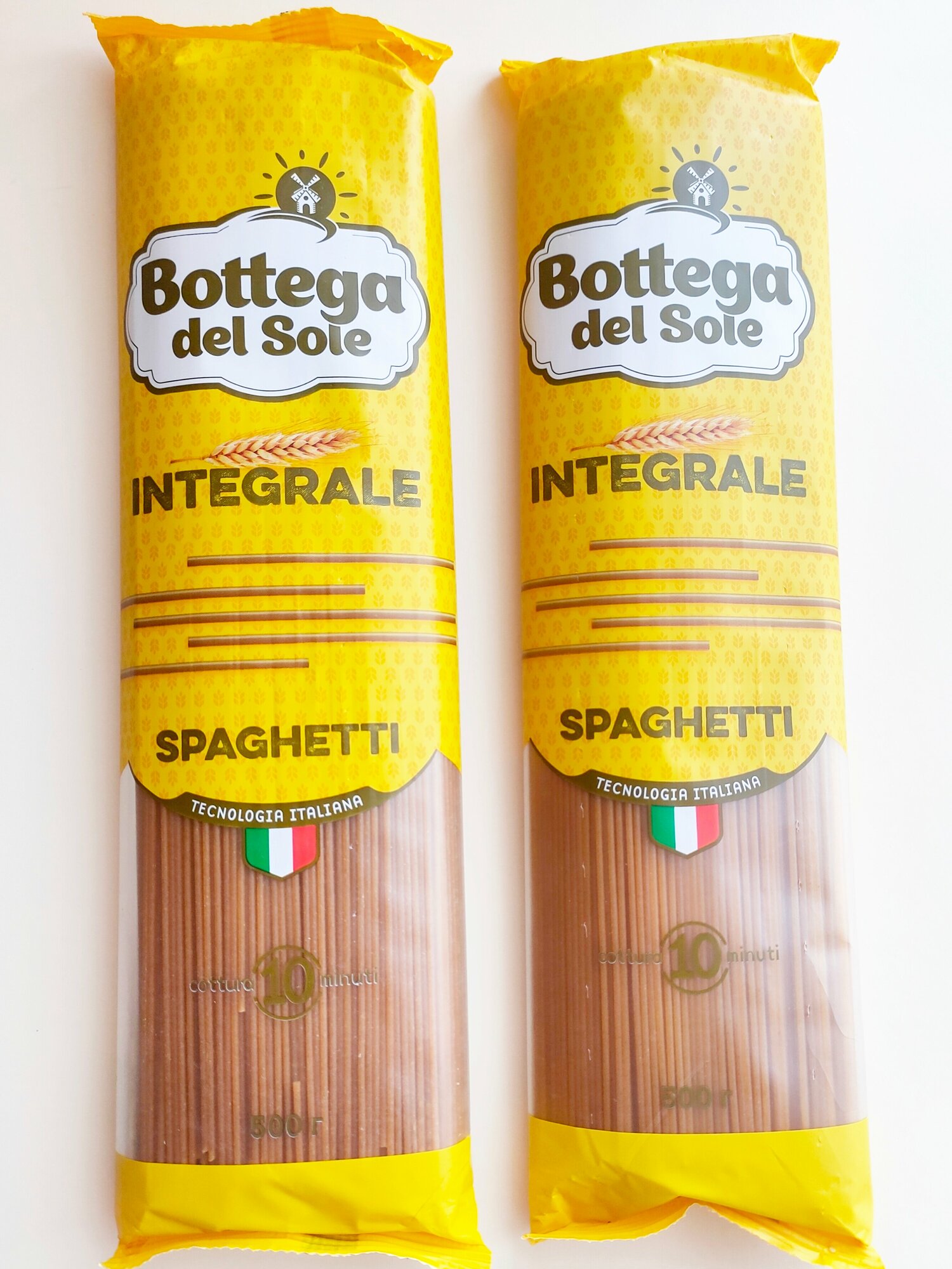 Спагетти Bottega del Sole Integrale, 2 шт по 500г (1000г)