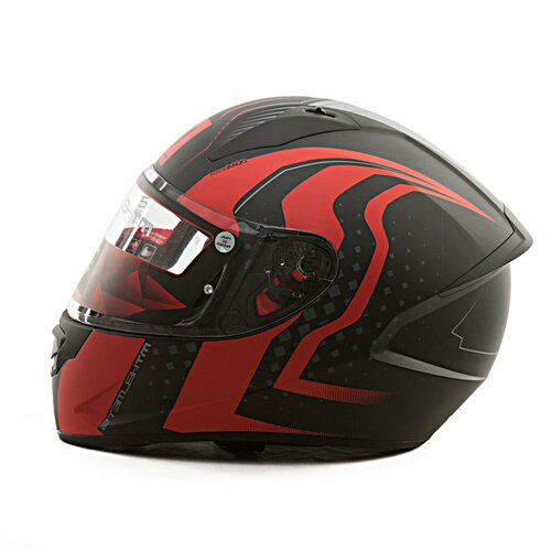 Шлем MT STINGER WARHEAD (XS, Matt Black Red Grey)