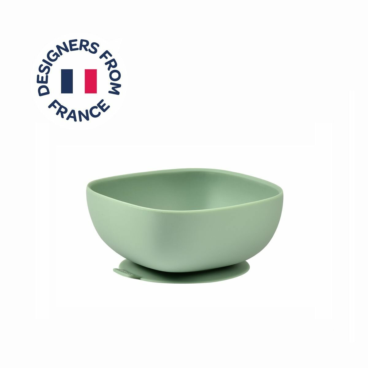 Тарелка из силикона Silicone Suction Bowl Green/Vert