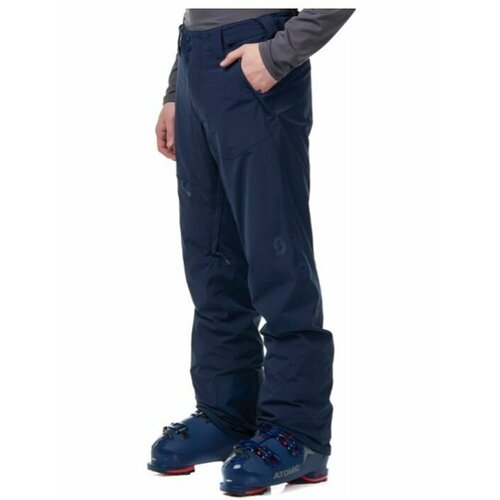  брюки для сноубординга SCOTT, карманы, мембрана, регулировка объема талии, утепленные, водонепроницаемые, размер 46/48, синий