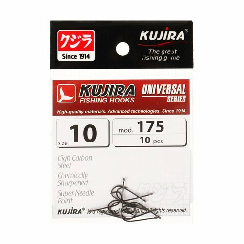 фото Крючки universal 175, цвет bn, № 10, 10 шт. россия