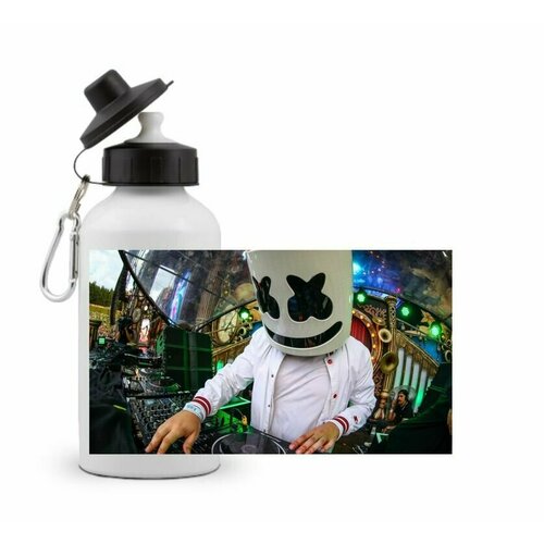 фото Спортивная бутылка marshmello, маршмэллоу №5 goodbrelok