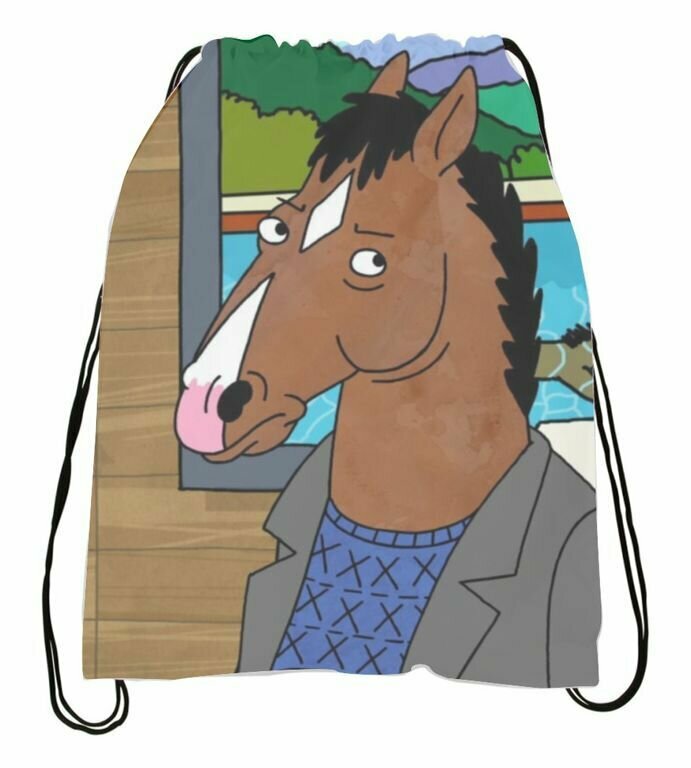 Сумка-мешок для обуви Конь БоДжек, BoJack Horseman №9