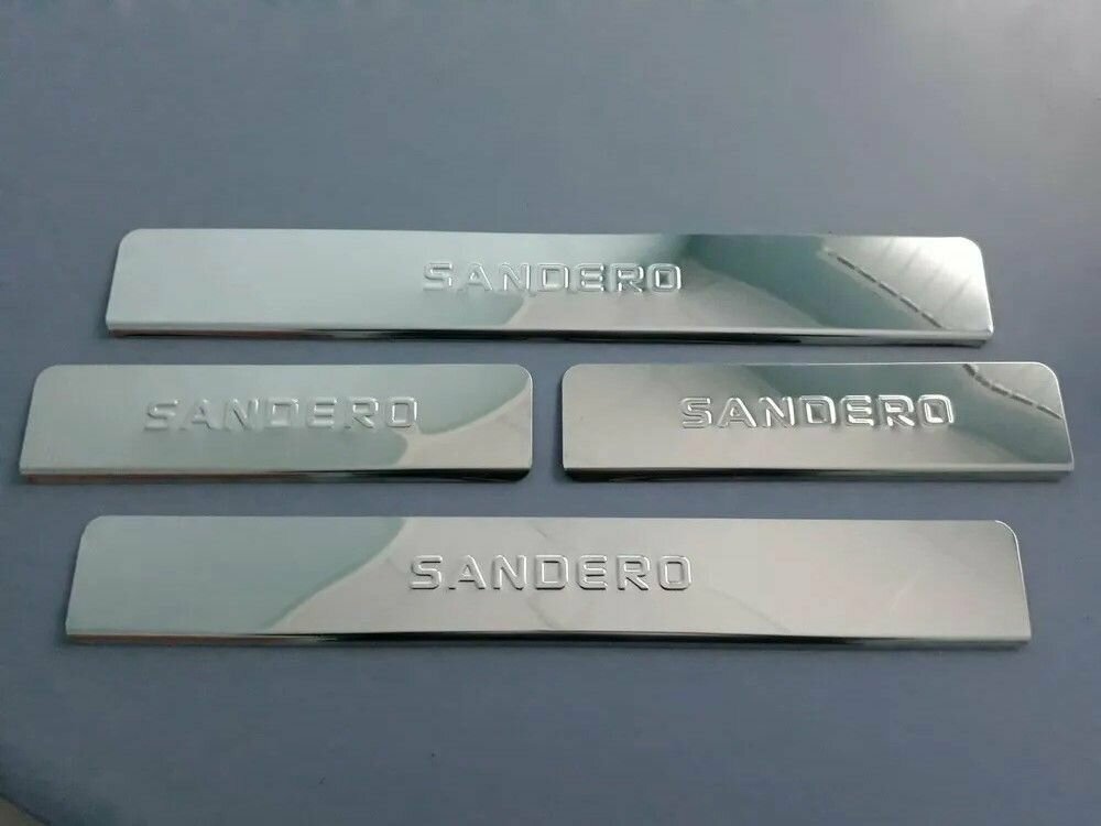 Накладки на пороги Рено Сандеро 2007-2014 Renault-Sandero