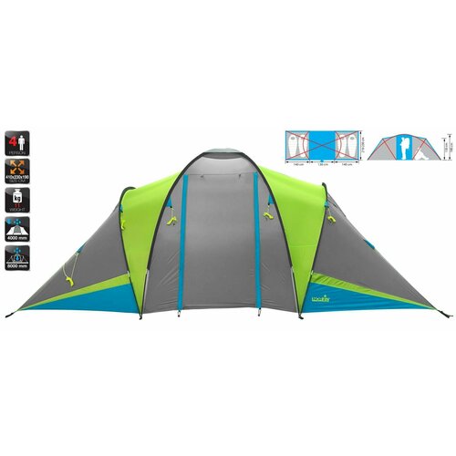кемпинговая палатка norfin ruona 4 Палатка кемпинговая 4-х местная Norfin LISMA 4 NFL