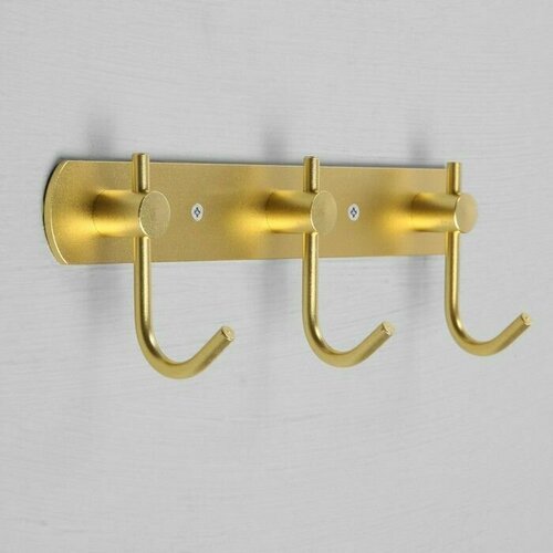 Вешалка с тремя крючками VC100 цвет золотой 960₽