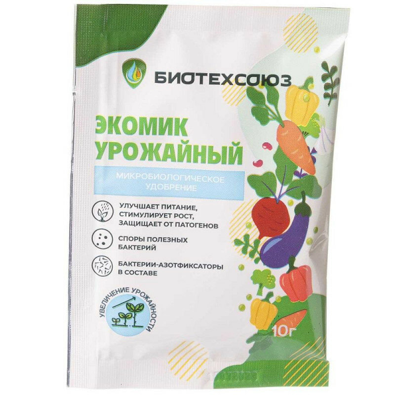 Удобрение Экомик Урожайный СП микробиологическое 10 г  Биотехсоюз