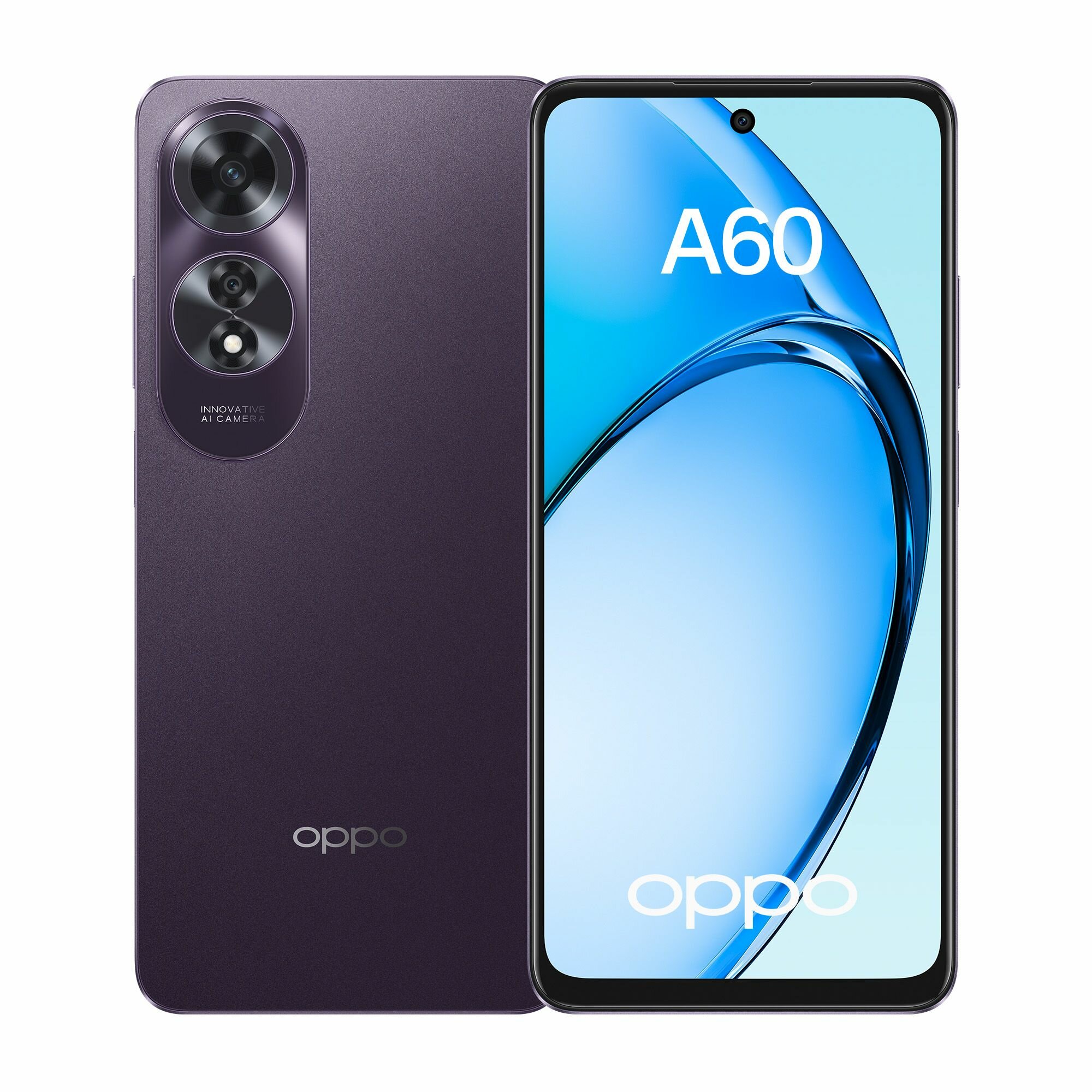 Смартфон OPPO A60 8/256 Гб, цвет фиолетовый, IP54 противоударный корпус — фото 1