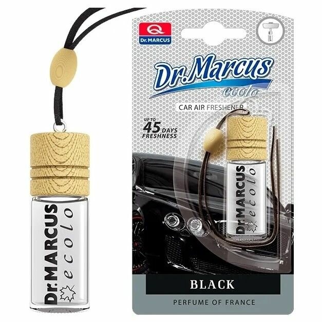 Ароматизатор ECOLO (флакон с деревянной крышкой) Черный DR. MARCUS