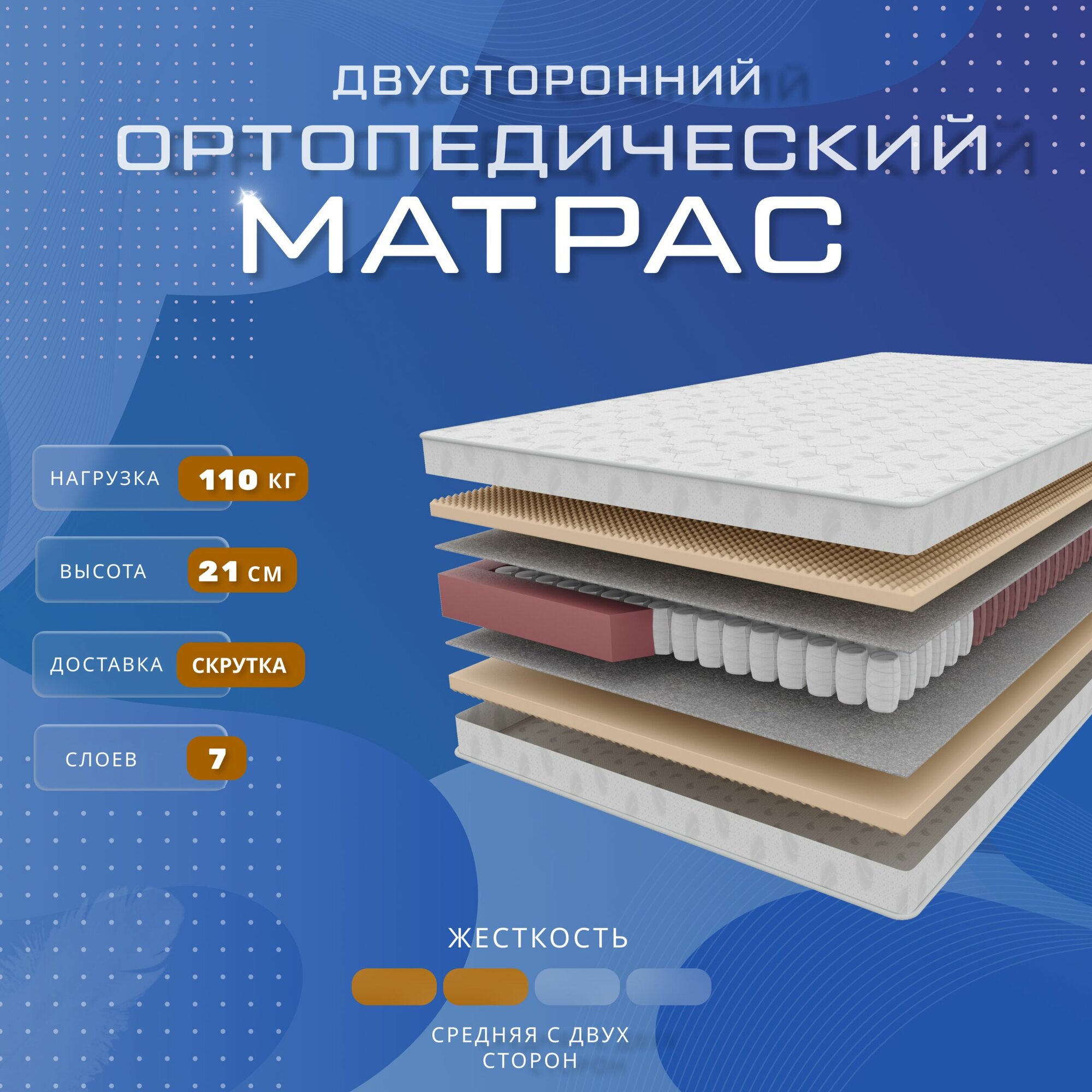 Матрас Vitaflex Ortoped Optima Sk 60х195