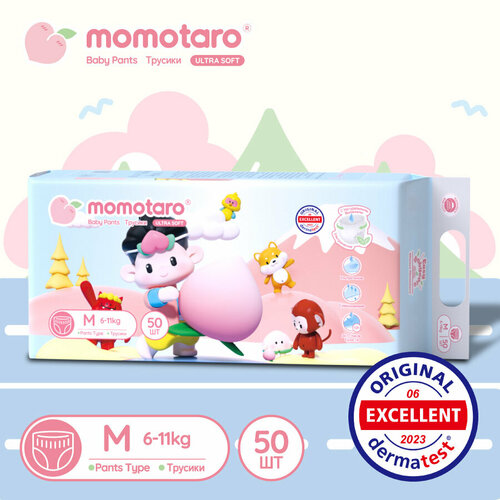 Подгузники-трусики 3/M (6-11 кг), 50 шт. Momotaro