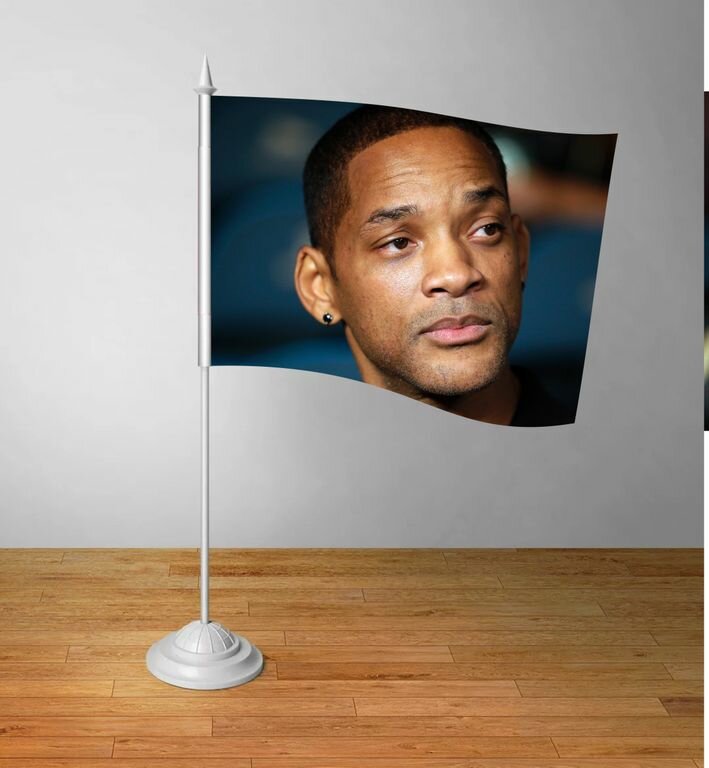 Флажок настольный Уилл Смит, Will Smith №5