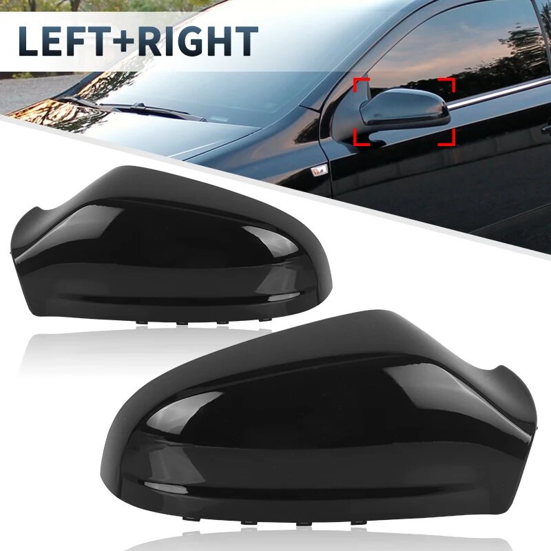 Крышка/накладка на боковое зеркало для Vauxhall Opel Astra H MK5 2004-2009, Holden 2pcs Glossy Black
