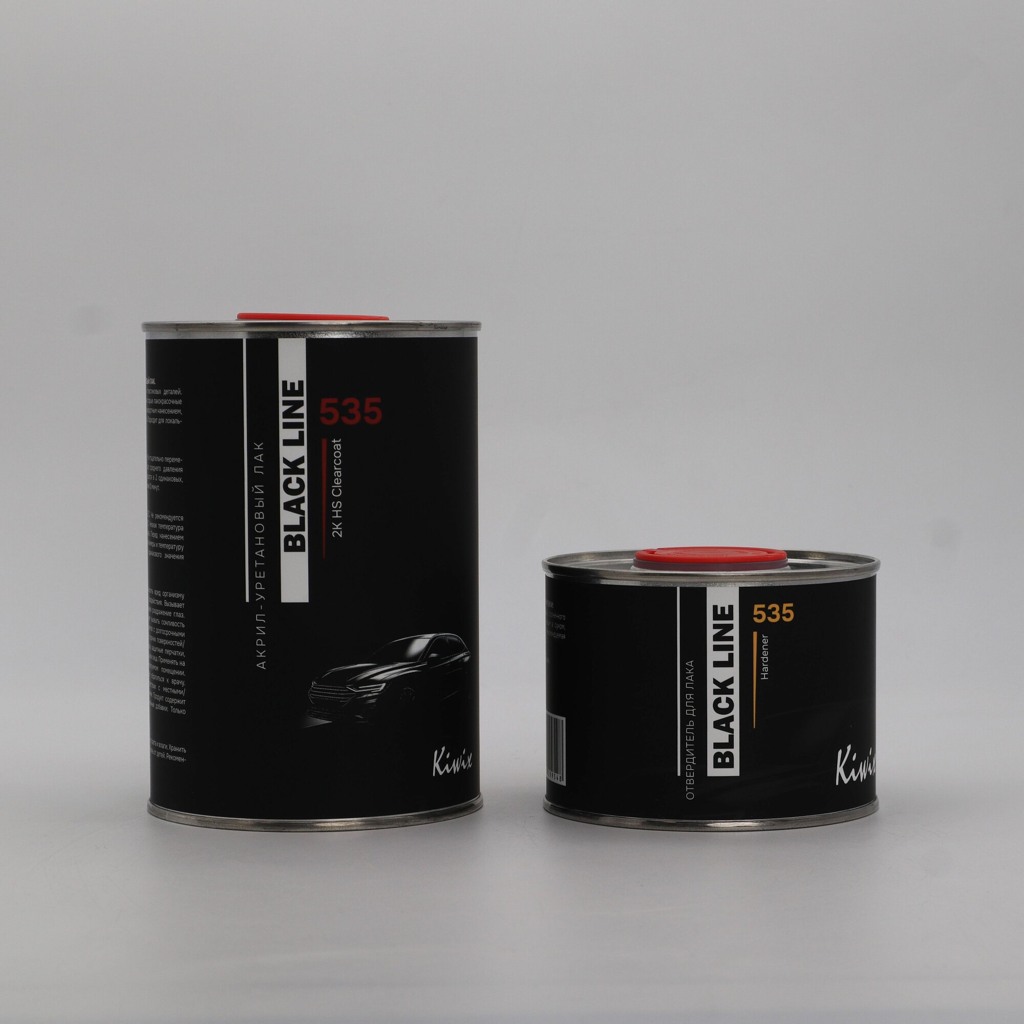 Kiwix BLACKLINE 2K Акрил-Уретановый лак 535, 1л + отвердитель 0,5л