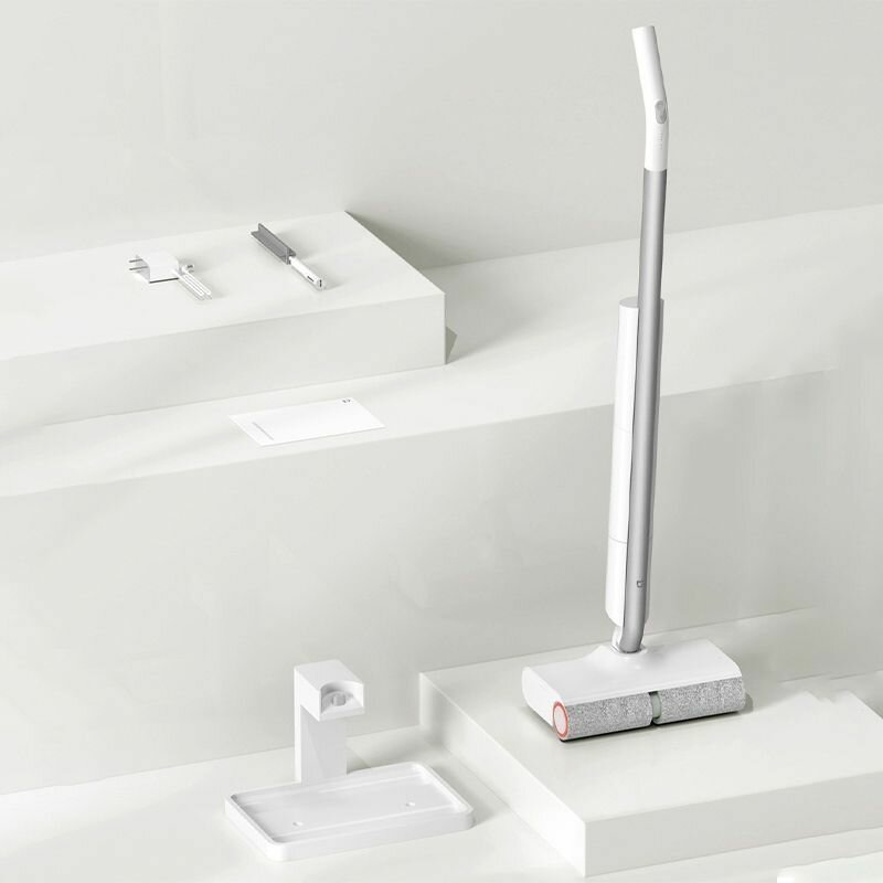 Изображение Беспроводная напольная стиральная машина Xiaomi Mijia с двумя роликовыми щетками, встроенной тягой, встроенной мойкой и элюированием